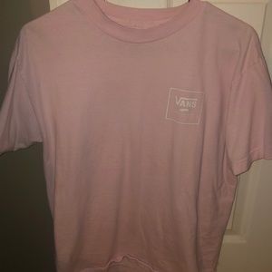 Pink vans short sleeve tshirt